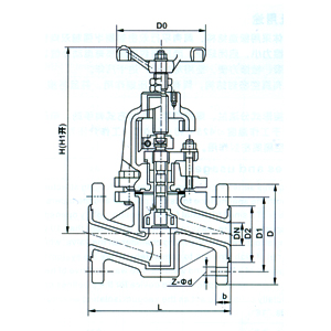 J41F46法兰衬氟截止阀