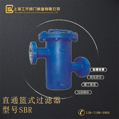 SBR直通篮式过滤器