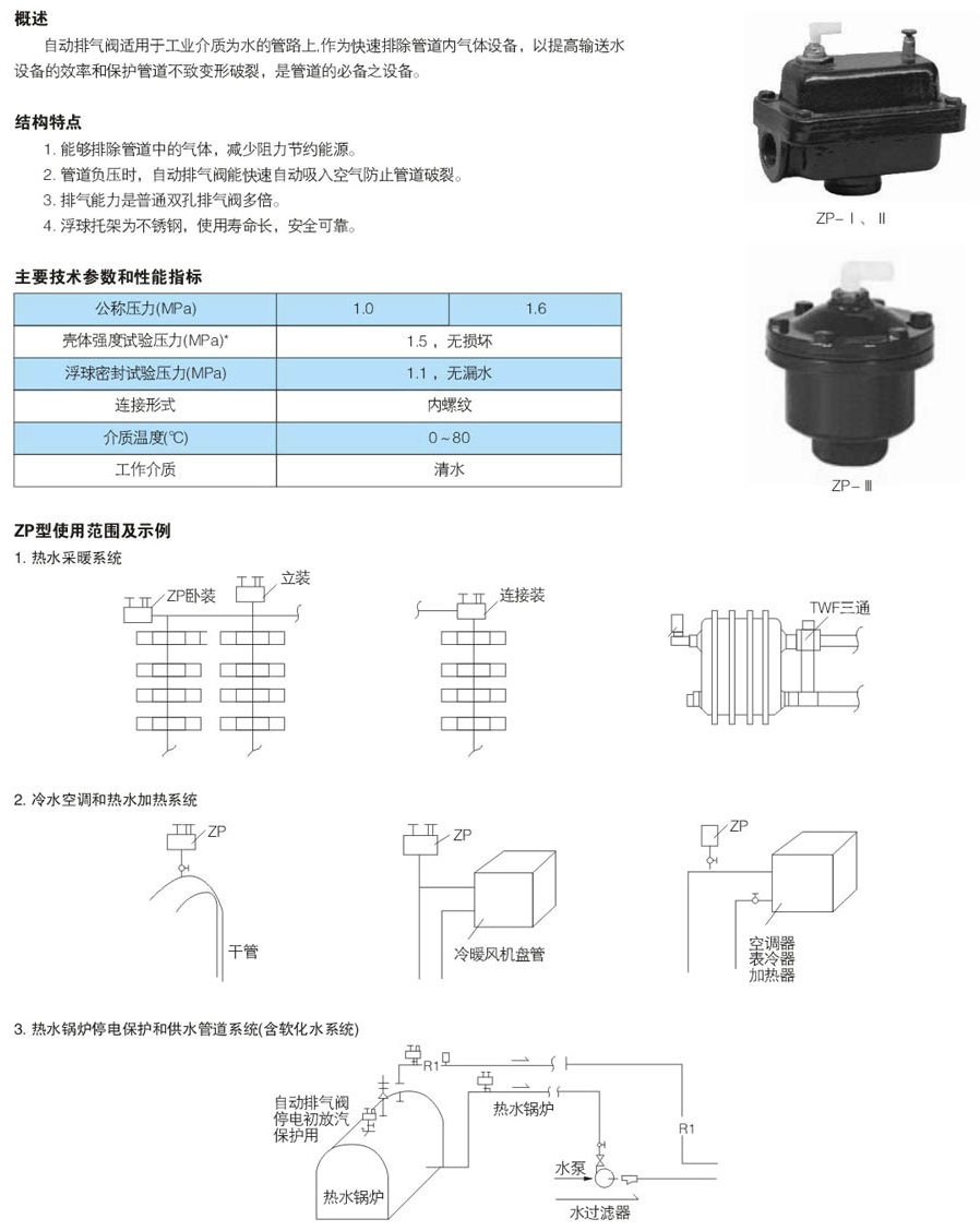 ZP-11卧式排气阀