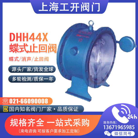 DHH44X -10 16蝶式缓闭消声止回阀