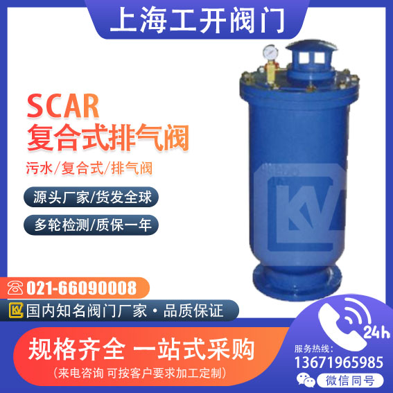 SCAR -10 16 25污水复合式排气阀