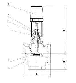 VB3200电动工二通阀(铜螺纹)